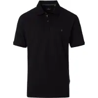 Casa Moda Herren Poloshirt Kurzarm Regular Stretch Piqué Schwarz L