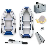 HOME DELUXE - Schlauchboot Pike Large - Material: strapazierfähiges PVC- Maße: LxB ca. 330 x 136 cm - für bis zu 5 Personen I Beiboot, Motorboot, Ruderboot