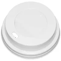 MultiLine Plastikdeckel Ø80 Mm Weiß Biologisch Abbaubar Für Kaffeebecher 100 Stück.