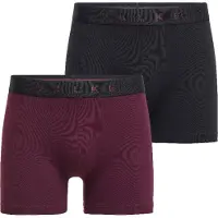 Falke Boxershorts Daily Comfort Herren Black / Barolo (2er-Pack)-XXXL