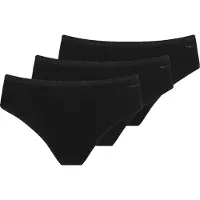 Mey Hipster "SUPERFINE ORGANIC", Damen, Gr. 36, schwarz, Single Jersey, Obermaterial: 92% Baumwolle, 8% Elasthan, unifarben, körpernah, Unterhosen Hipster, American-Pants mit tiefem Taillensitz