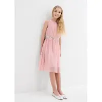 Bonprix Chiffonkleid aus Chiffon, mit elastischem Bündchen, gefüttert