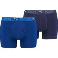 Puma Boxershorts "MEN SPORT COTTON BOXERS 2P" Packung, mit Markenschriftzug im Bund