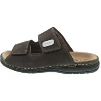 Rieker 25590-25 Herren Pantolette, Braun, Leder, NEU - Herrenschuhe Sandale / Pantolette, Braun, leder