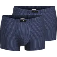 Tom Tailor Boxershorts "Alaska" Packung, bequem, weich, eng, Streifendesign, Logo, breiter Bund