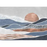 Komar Fototapete "Vlies Fototapete - Sandland - Größe 350 x 250 cm" bedruckt glatt