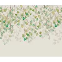 Komar Fototapete "Vlies Fototapete - Douche de Feuilles - Größe 300 x 250 cm" bedruckt glatt