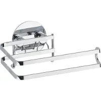 Wenko Toilettenpapierhalter Turbo-Loc-System 13,5 cm Edelstahl silber