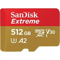 SanDisk EXTREME PLUS MICROSDTM UHS-I-KARTE, Micro-SD Speicherkarte, 512 GB, 250 MB/s
