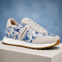 Lureaux Whispering Blossom Runners - - Schöne bunte Schuhe - Einzigartiger Druck - Herren