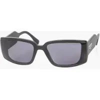 Karl Lagerfeld KL6106S Unisex-Sonnenbrille Vollrand Quadratisch Kunststoff-Gestell, schwarz