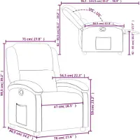 vidaXL Relaxsessel Creme Kunstleder