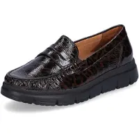 Waldlaufer Damen Slipper Pina braun leo 4,5