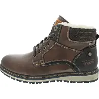 Tom Tailor Schnürstiefel Braun