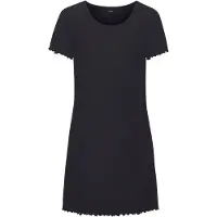 Vivance Nachthemd schwarz Gr. 32/34 für Damen. Mit Rundhals