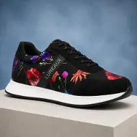 Lureaux Velour Flora Runner - - Schöne bunte Schuhe - Einzigartiger Druck - Herren
