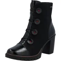 Rieker Stiefeletten mit Absatz, Gummizug und Reißverschluss von Nabukino