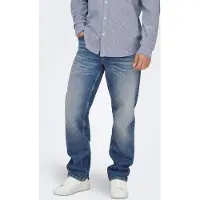 Only & Sons Straight-Jeans "ONSEDGE PERFORMANCE LB 3816 DOT DNM NOOS" Baumwollmischung, straight fit