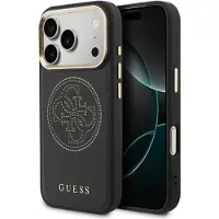 GUESS Etui Perforated 4G MagSafe do iPhone 17 Pro Max czarny