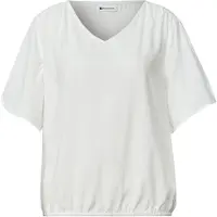 Street One V-neck Blouse w overlap in Off White | Gr.: 36