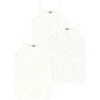 Petit Bateau 3er-Set: Unterhemden in Creme - 140
