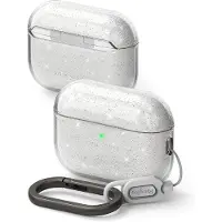 Ringke Airpods Pro 3 laadimiskarbimbris Glitter, lbipaistev