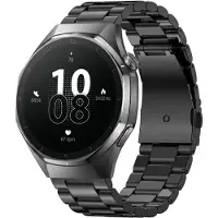 Forever xBase SW-720 Wasserdichte Smartwatch für Herren mit großem schwarzen Stahlarmband