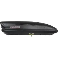 Menabo | Dachbox - 460 L - Schwarz - 195x79x36 cm - Dachträger - Tragfähigkeit 75 kg - Diebstahlsicherung