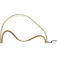 Maytoni LED Tischleuchte Plons in Messing und Weiß 12W 760lm