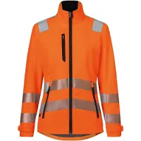 Kübler Softshell Jacke Damen REFLECTIQ PSA 2 warnorange Form 1509 Grösse 4XL