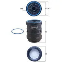 MAHLE ORIGINAL KraftstoffFilter KC646D