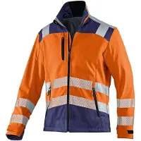Kübler Softshell Jacke REFLECTIQ PSA 2 warnorange/dunkelblau Form 1507 Grösse XXL