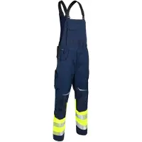 Kübler REFLECTIQ Latzhose Klasse 1 warngelb/dunkelblau 24 - 3208 8340-3448-24 - warngelb/dunkelblau