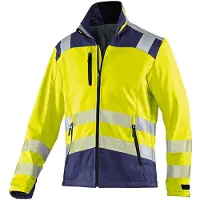 Kübler Softshell Jacke REFLECTIQ PSA 2 warngelb/dunkelblau Form 1507 Grösse XXL