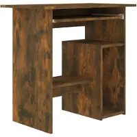 vidaXL Schreibtisch Räuchereiche 80x45x74 cm Holzwerkstoff
