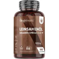 WeightWorld Leinsamenöl Omega 3 6 9 Weich-Kapseln 180 St