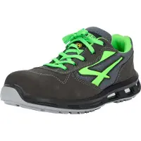 U Power Red Lion Point, Unisex-Sicherheitsschuhe, leichte, flexible, pannensichere Lederturnschuhe, mit Infinergy-Einsatz, mit Aluminium-Zehenkappen - Grey & Green 44