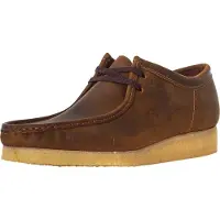 Clarks Originals Wallabee-Lederschuhe, Braun 41.5 EU