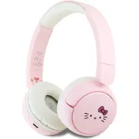 Hello Kitty Face Logo Bluetooth On-Ear-Kopfhörer Pink