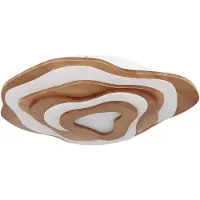 Globo LED Deckenleuchte, Holz, dimmbar, Fernbedienung, CCT, L 58 cm