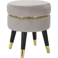 Mauro Ferretti Hocker Paris Grau Gold