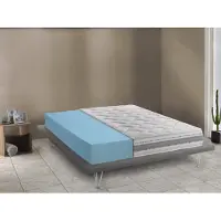 Dmora Doppelmatratze Dmignan, Herausnehmbare Matratze aus Memory Foam und Waterfoam, 100% Italy, Anti-Milbe und hypoallergen, Cm 140x190 h21