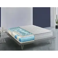 Talamo Italia Quadratische und halbe Matratze Dment, Memory Foam-Matratze und Taschenfedern, 100% Italy, Anti-Milbe und hypoallergen, Cm 120x190 h26
