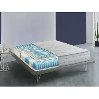 Talamo Italia Doppelmatratze Dkouame, Memory Foam-Matratze und Taschenfedern, 100% Italy, Anti-Milbe und hypoallergen, Cm 160x200 h26