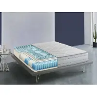 Dmora Doppelmatratze Dkouame, Memory Foam-Matratze und Taschenfedern, 100% Italy, Anti-Milbe und hypoallergen, Cm 140x190 h26