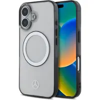 Mercedes-Benz MEHMP16S23HUOKC iPhone 16 6.1" transparent hardcase Printed logo MagSafe