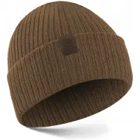 Betlewski BCM-BK-03 braune Herren-Wintermütze mit Kordelzug