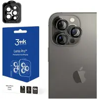 3MK Lens Protection Pro iPhone 15 Pro 6.1" grafitowy/graphite Ochrona na obiektyw aparatu z ramką mo