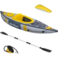 Rebel Aufblasbares Kajak, aufblasbares Touristenboot , Paddel, Pumpe, Sitz
