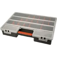 Topex Sortimentskasten Sortierkasten Schraubenkiste 46x33x8cm Kleinteile Box Variabel